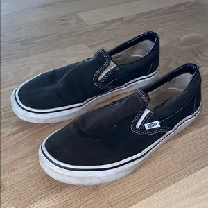 black slip on vans